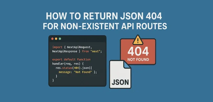 Корректный ответ JSON 404 в Next.js для несуществующих API